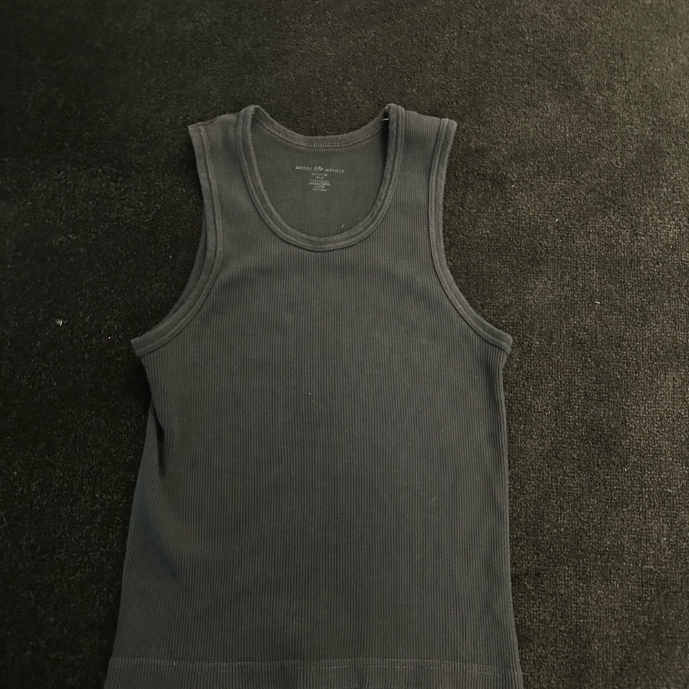 Brandy Melville Ribbed Tank Top in Black